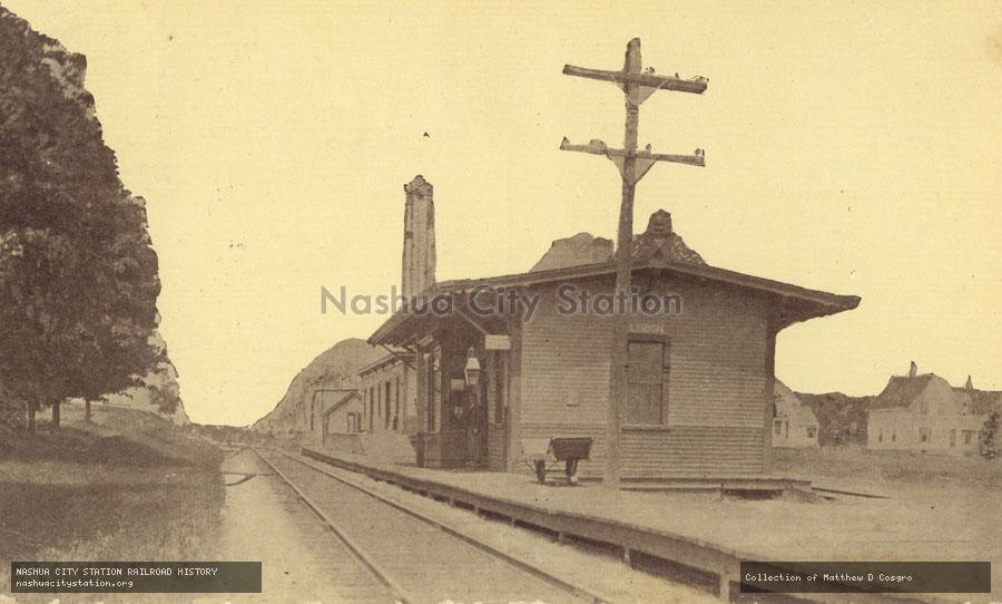 Postcard: Maine Central Railroad Depot, Lisbon, Maine